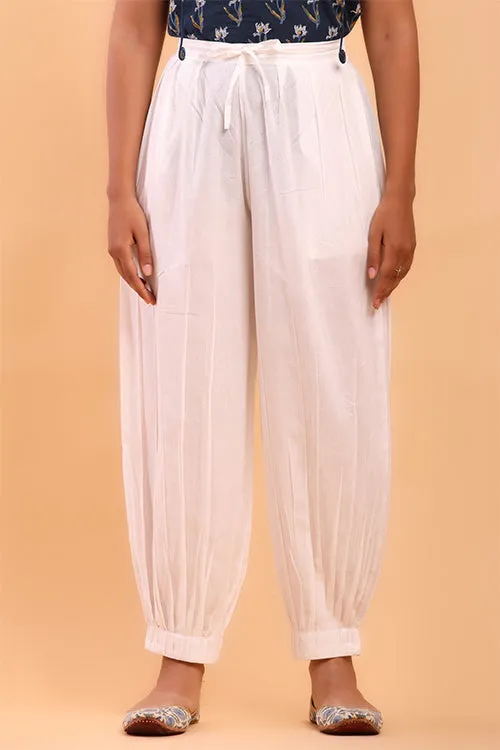 White Afghani Pant