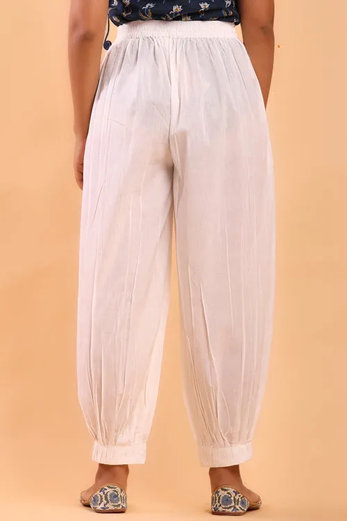 White Afghani Pant