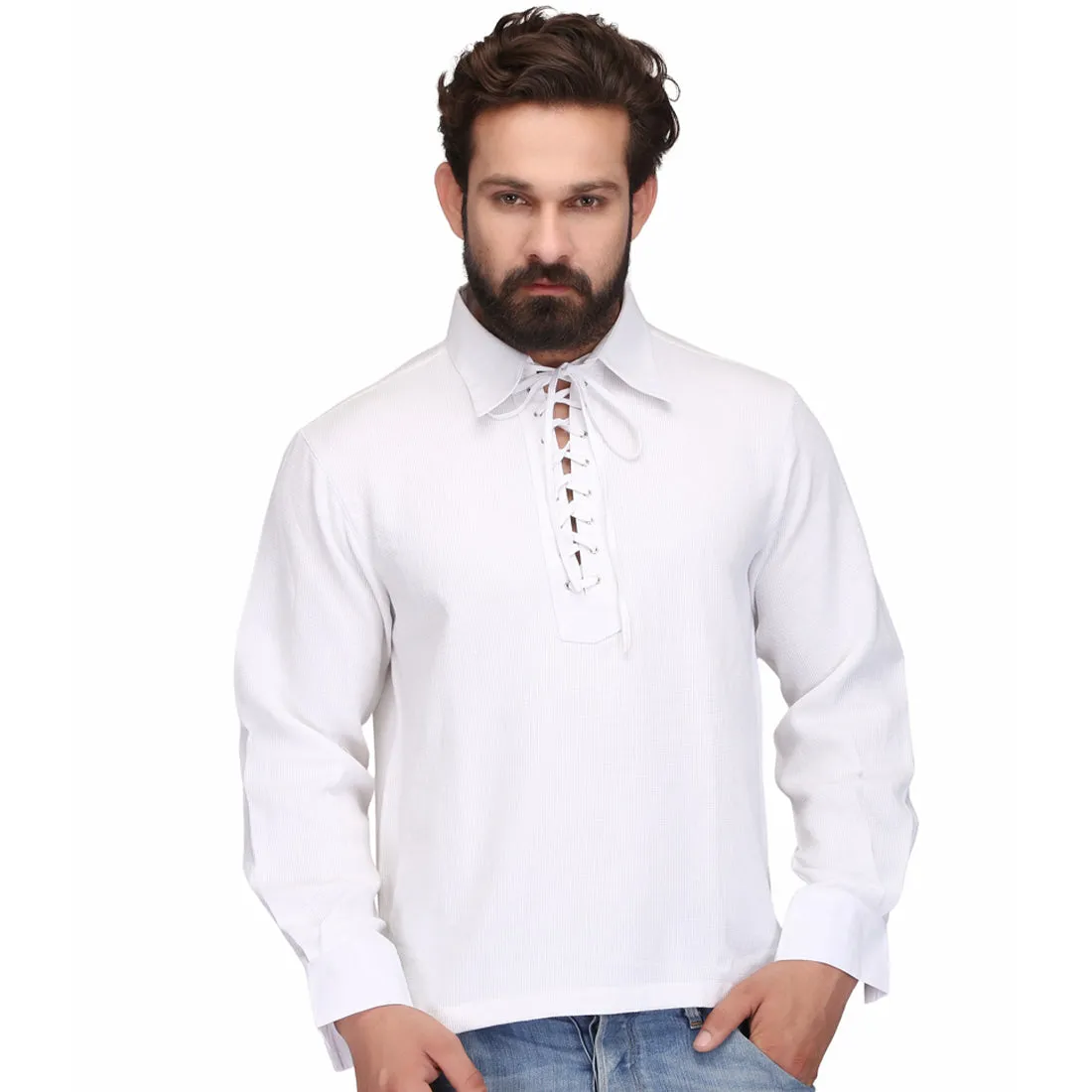 White Men’s Casual Shirt