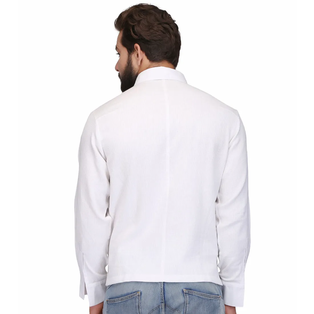 White Men’s Casual Shirt