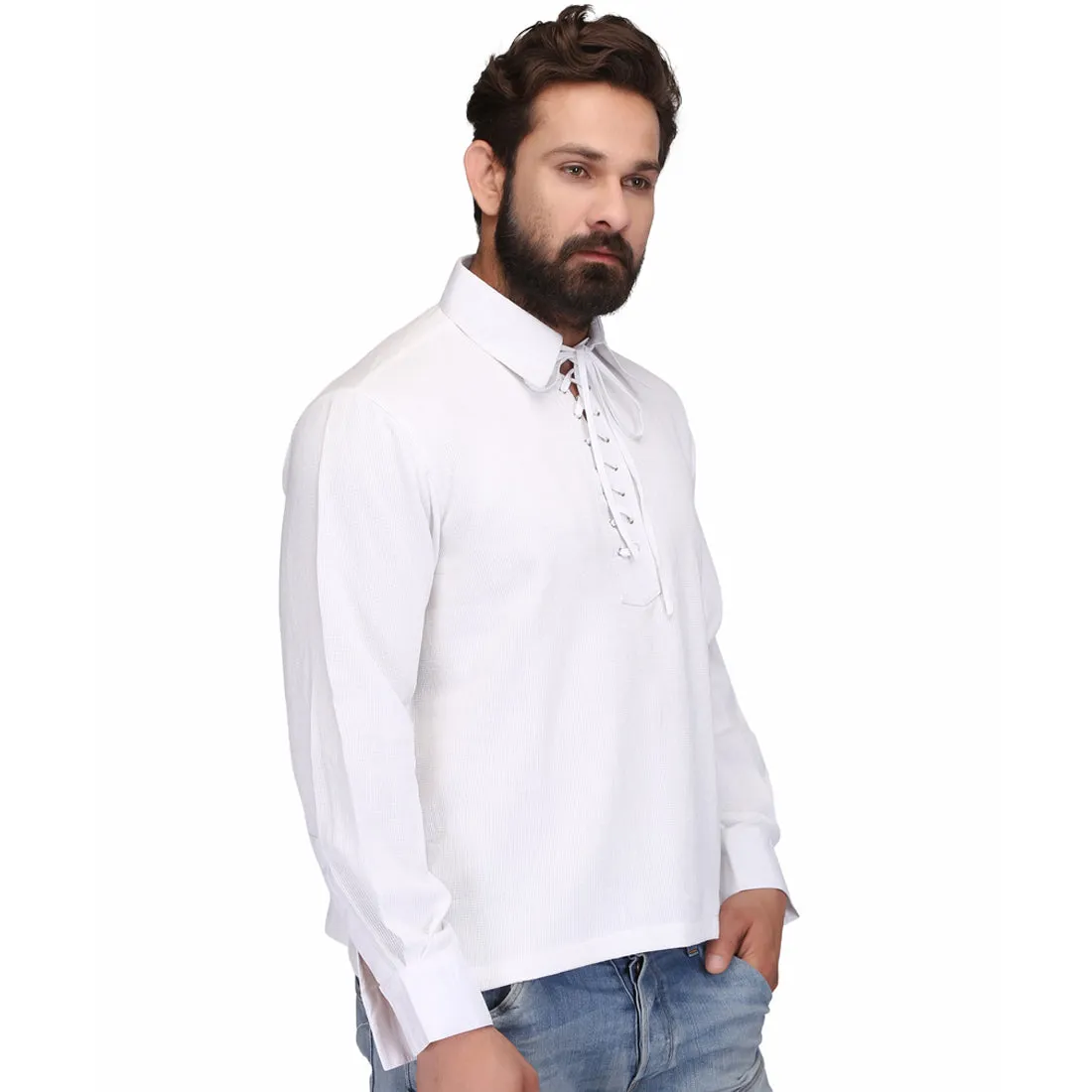 White Men’s Casual Shirt