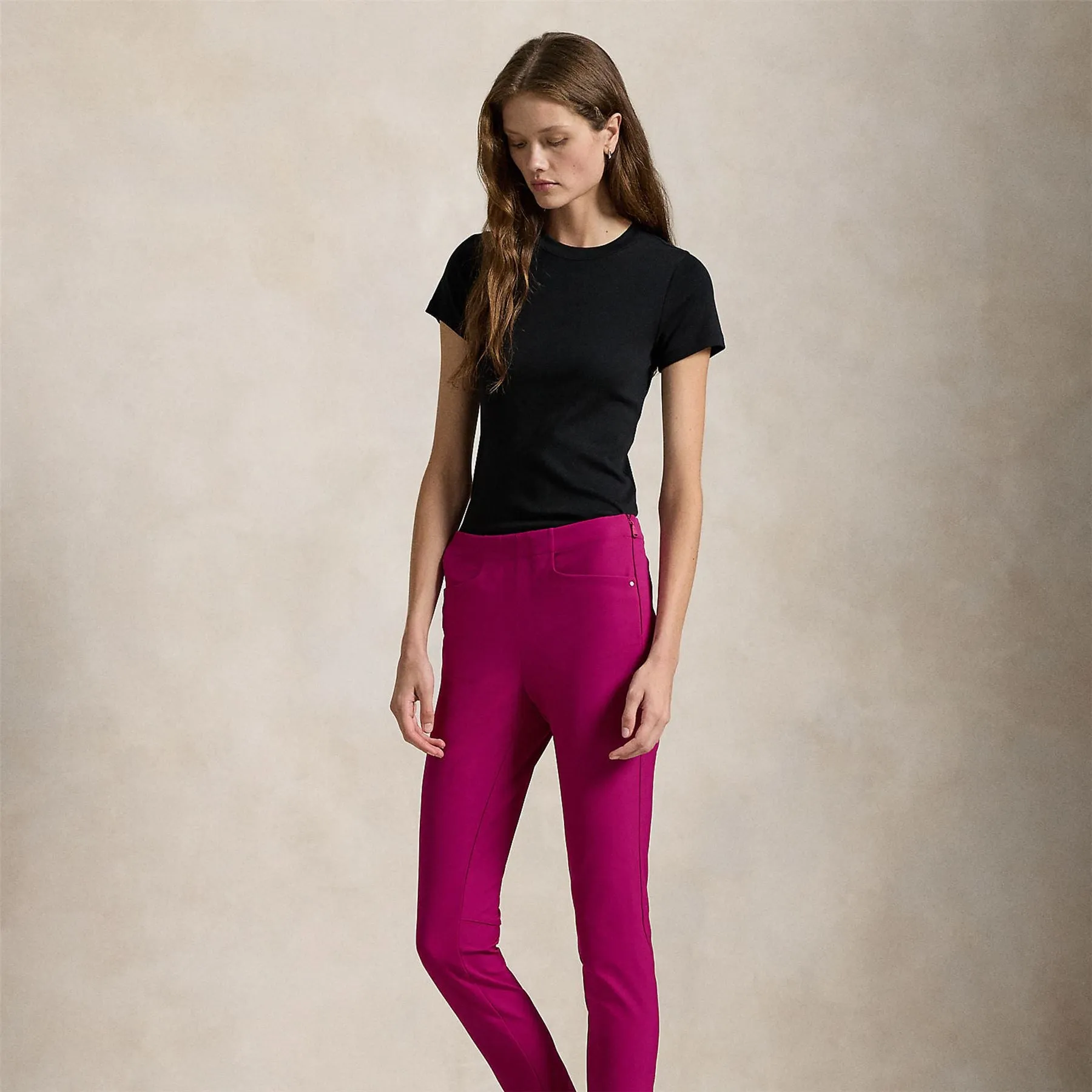 Womens RLX Stretch Twill Atheltic Pants Fuchsia Berry - AW24