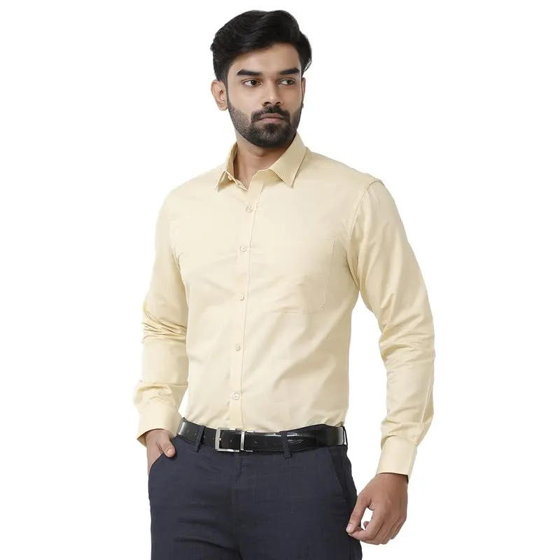 Zurich -  Yellow Formal Shirts for Men | Ariser